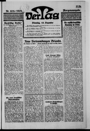 Der Tag on Dec 13, 1921