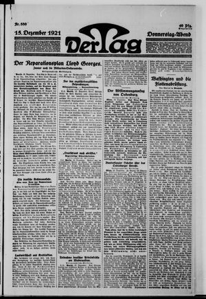 Der Tag on Dec 15, 1921