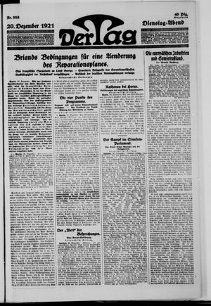 Der Tag on Dec 20, 1921