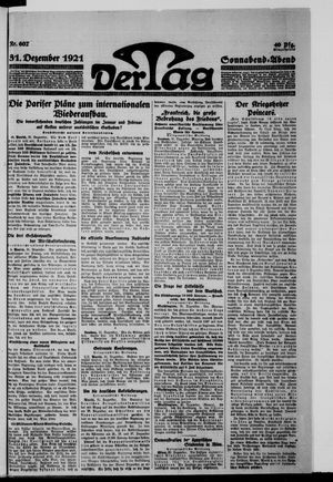 Der Tag vom 31.12.1921