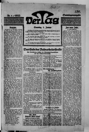 Der Tag on Jan 1, 1922