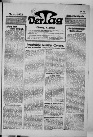Der Tag vom 03.01.1922
