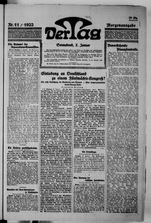 Der Tag on Jan 7, 1922