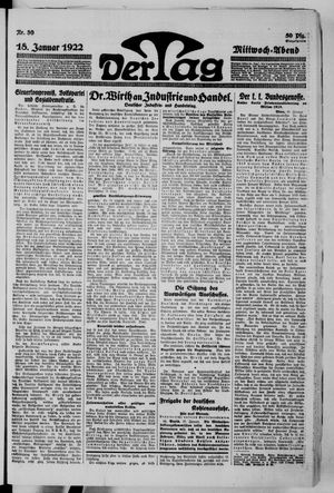 Der Tag vom 18.01.1922
