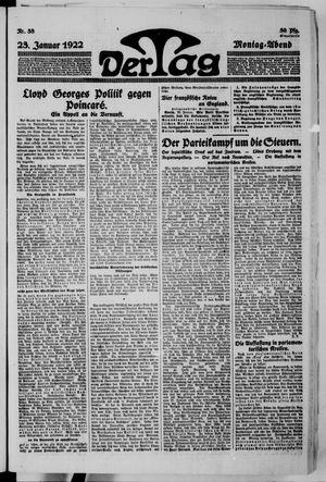 Der Tag on Jan 23, 1922