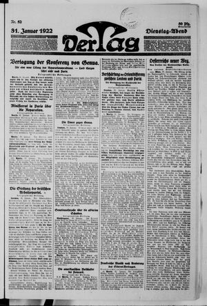Der Tag vom 31.01.1922