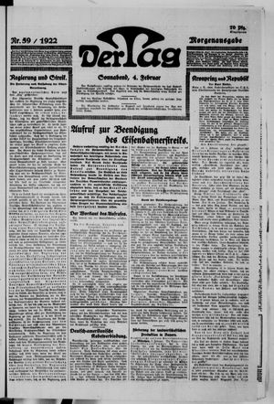 Der Tag vom 04.02.1922