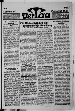 Der Tag vom 04.02.1922