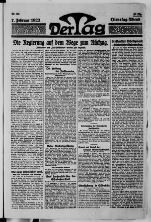 Der Tag vom 07.02.1922
