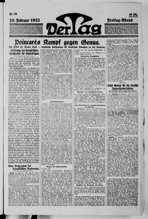 Der Tag on Feb 10, 1922