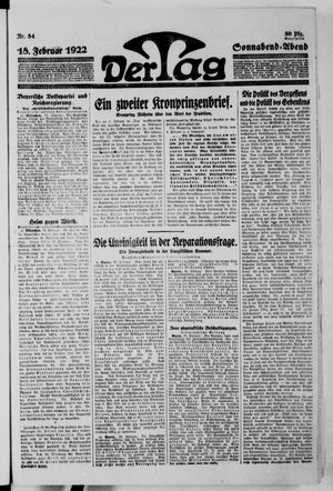 Der Tag vom 18.02.1922