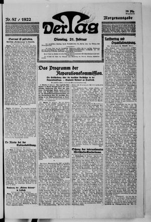 Der Tag vom 21.02.1922