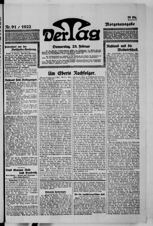 Der Tag on Feb 23, 1922