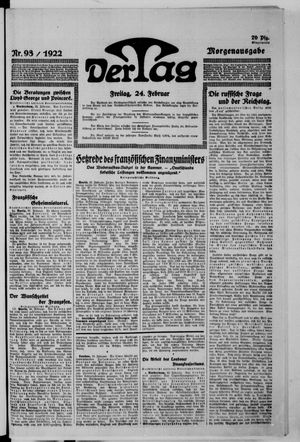 Der Tag vom 24.02.1922
