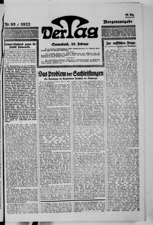 Der Tag on Feb 25, 1922