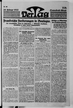 Der Tag on Feb 25, 1922