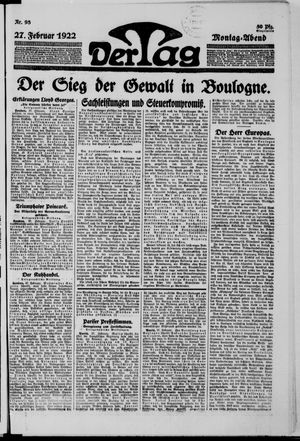 Der Tag vom 27.02.1922
