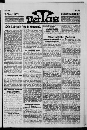 Der Tag vom 02.03.1922