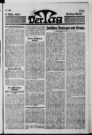 Der Tag on Mar 3, 1922
