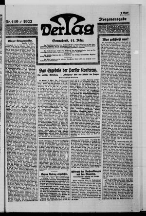 Der Tag vom 11.03.1922