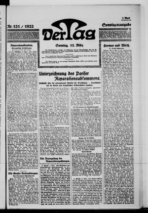 Der Tag vom 12.03.1922