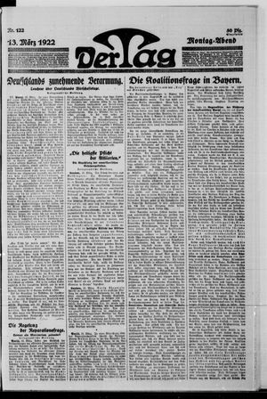 Der Tag vom 13.03.1922