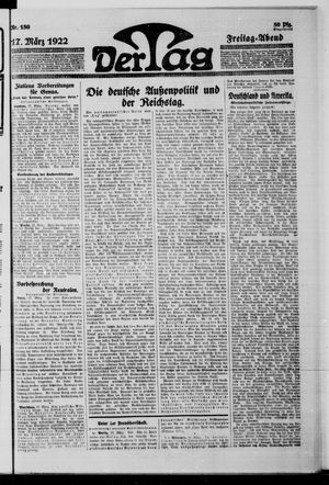 Der Tag on Mar 17, 1922