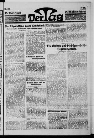 Der Tag vom 18.03.1922