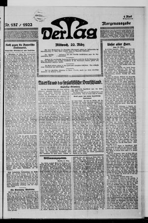 Der Tag vom 22.03.1922