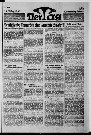 Der Tag on Mar 23, 1922
