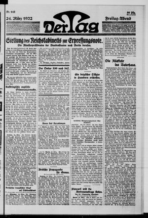 Der Tag vom 24.03.1922