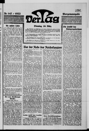 Der Tag vom 28.03.1922