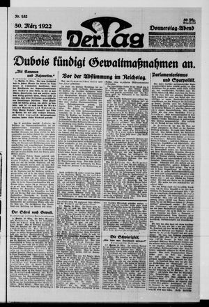 Der Tag vom 30.03.1922