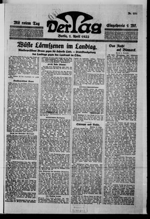 Der Tag vom 01.04.1922