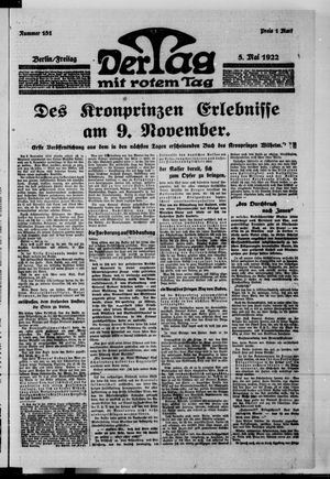 Der Tag vom 05.05.1922