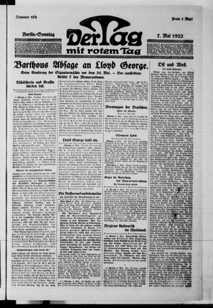 Der Tag vom 07.05.1922