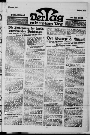 Der Tag on May 10, 1922