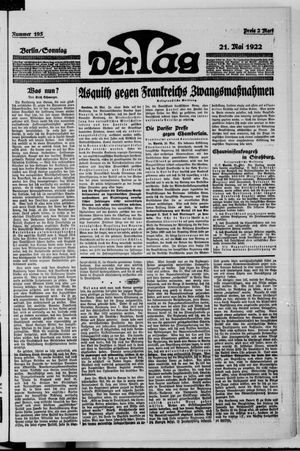 Der Tag vom 21.05.1922