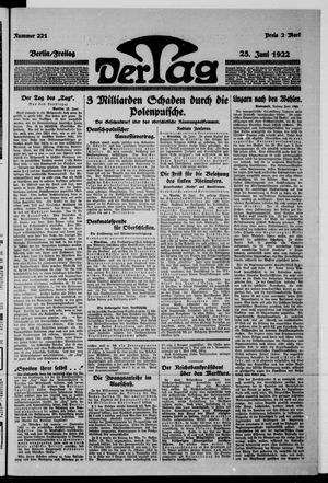 Der Tag vom 23.06.1922