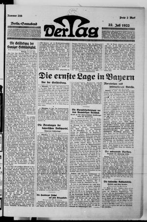 Der Tag vom 22.07.1922
