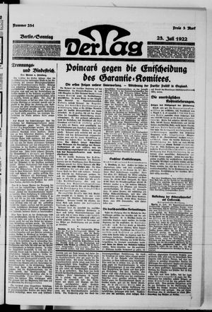 Der Tag on Jul 23, 1922