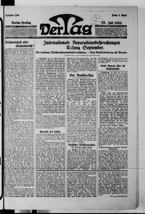 Der Tag on Jul 28, 1922