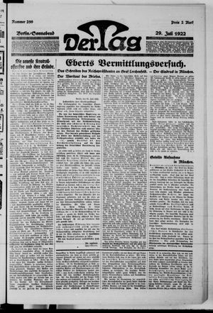 Der Tag vom 29.07.1922
