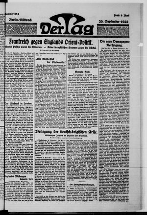Der Tag vom 20.09.1922