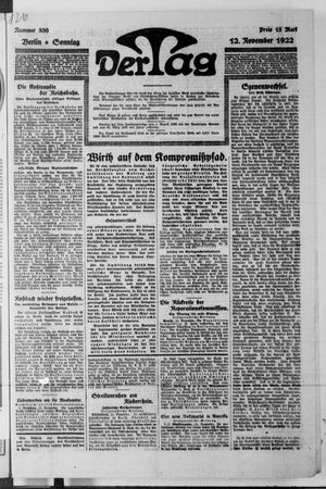Der Tag on Nov 12, 1922