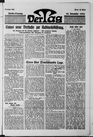 Der Tag vom 19.11.1922
