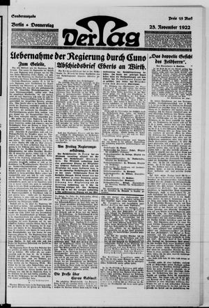 Der Tag vom 23.11.1922
