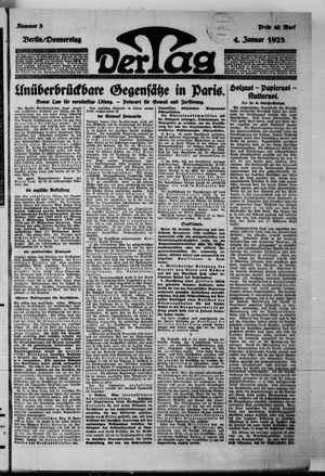 Der Tag vom 04.01.1923