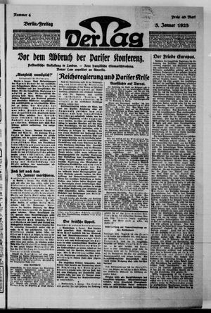 Der Tag vom 05.01.1923
