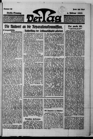 Der Tag vom 04.02.1923